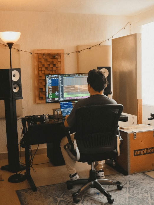 Sesión de mezcla en el estudio